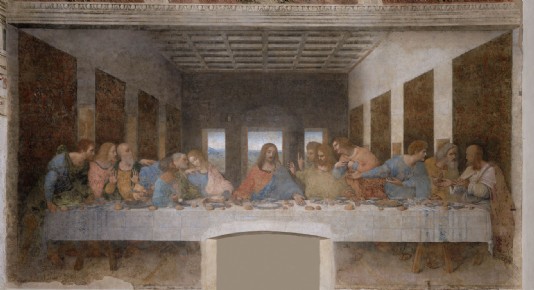 The Last Supper, painted between 1495 and 1498