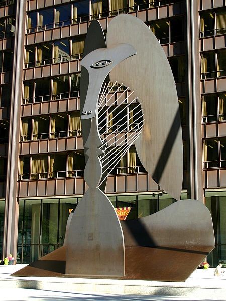 The sculpture known as the Chicago Picasso (1967)