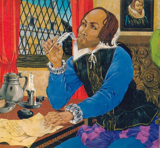 Shakespeare writing