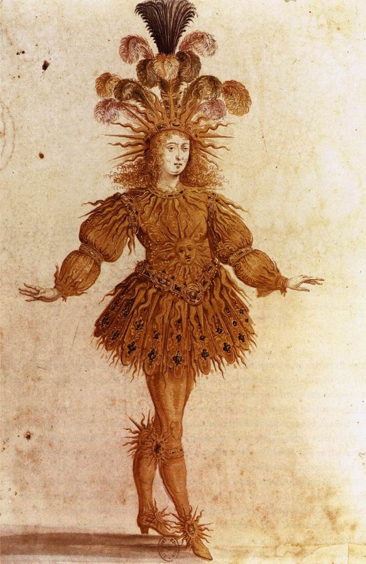 Louis XIV in costume for Lully's Ballet de la Nuit