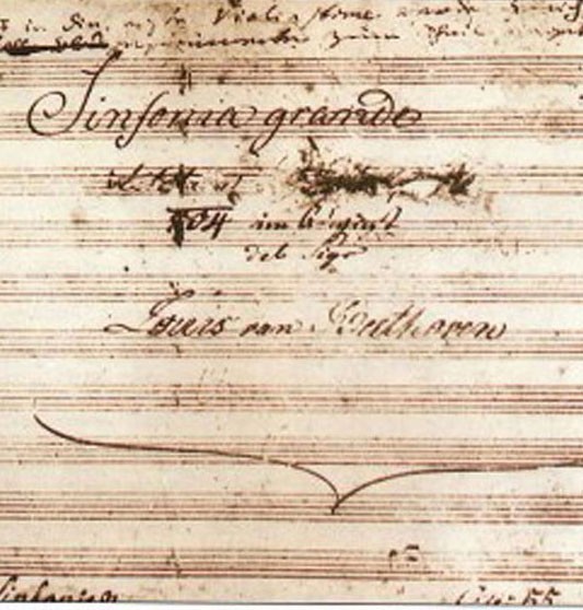 The title page of the Eroica Symphony