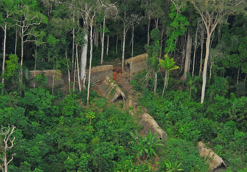 An uncontacted Amerindian rainforest tribe