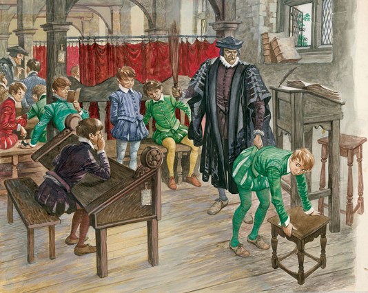 A scene at a school