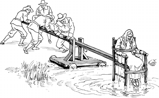 A ducking stool