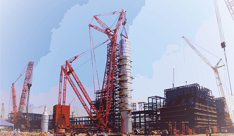 The Dangote Refinery, seen here under construction in June 2022