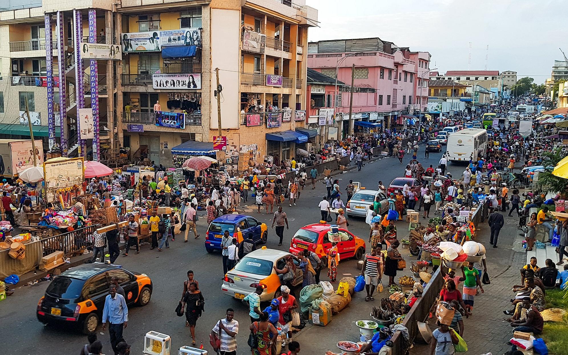 A street in central Accra