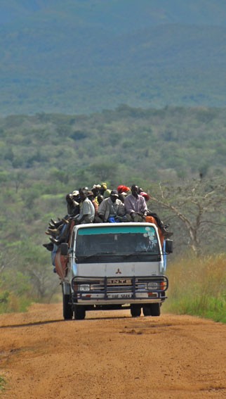 Travelling across Uganda