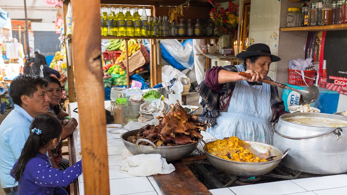 Food market in Cajamarca
