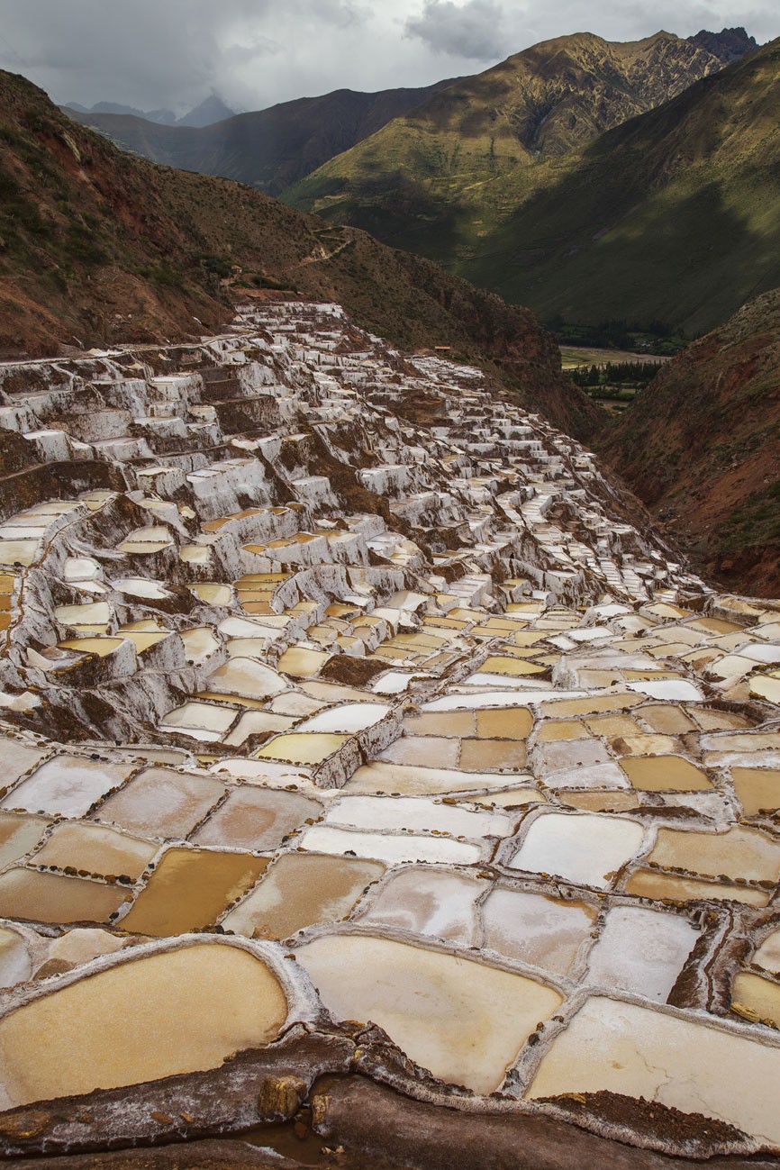 The salt ponds at Maras date from Inca times