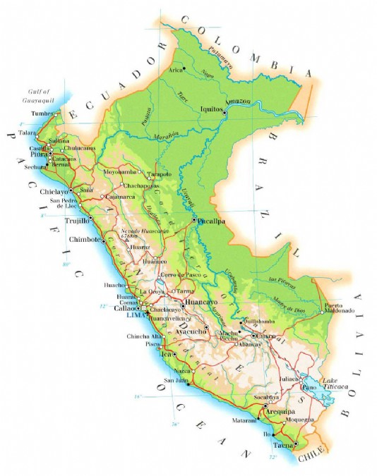 A map of Peru
