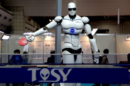 TOPIO 3.0 is designed to play ping pong.