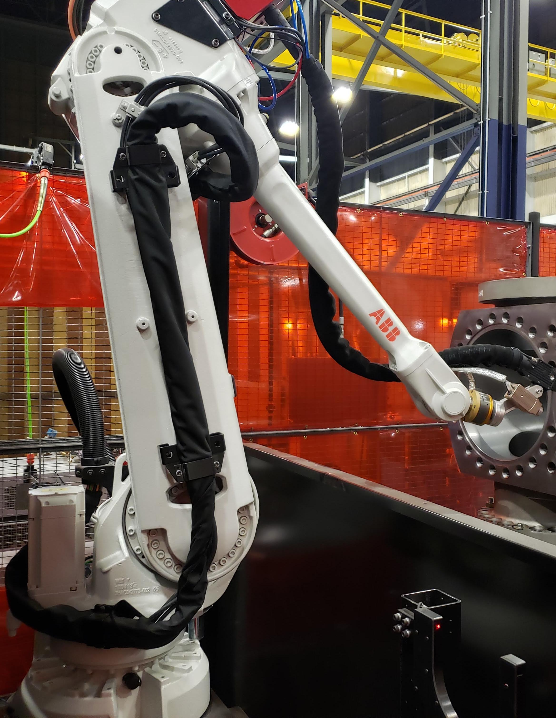 Robotic arm used for welding