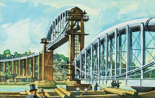 Construction of the Royal Albert Bridge