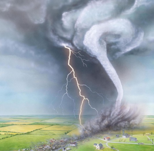 A tornado causes immense damage.