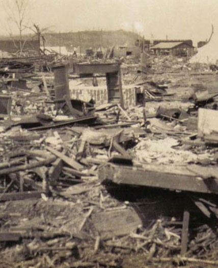 A town devastated by the Tri-State Twister