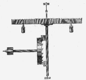 Verge escapement and foliot