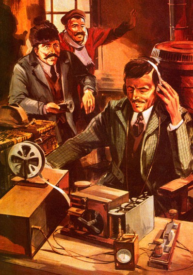 Marconi receives a signal in Newfoundland