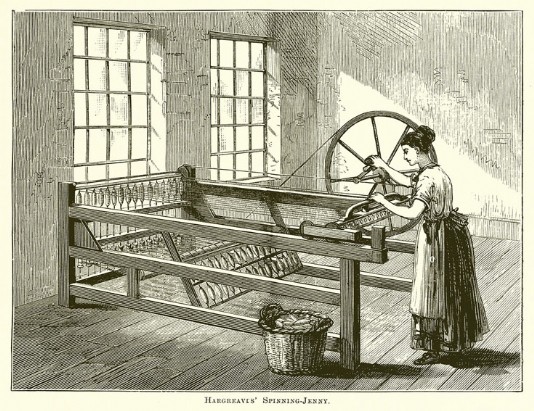 Hargreaves' spinning jenny