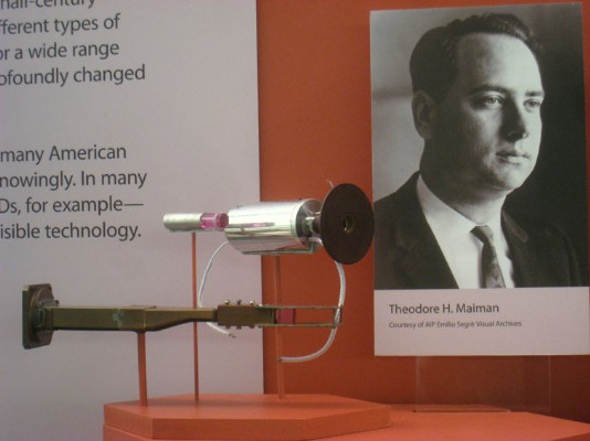Theodore Maiman's laser apparatus