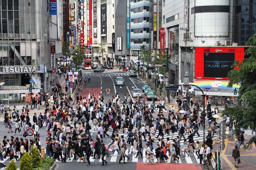 Tokyo's Shibuya pedestrian crossing