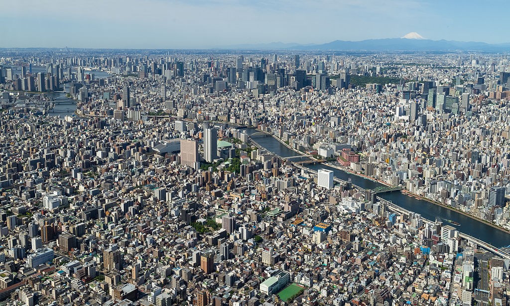 A panoramic view of Tokyo