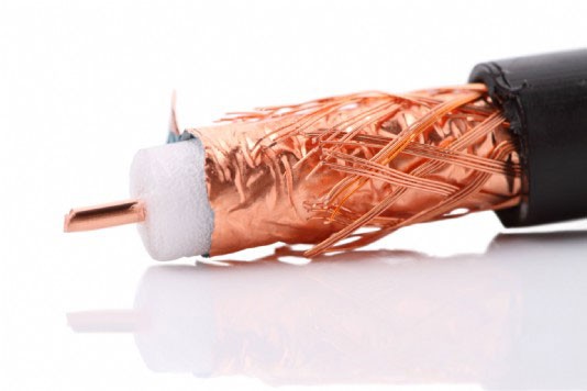 Coaxial cable with insulating layers