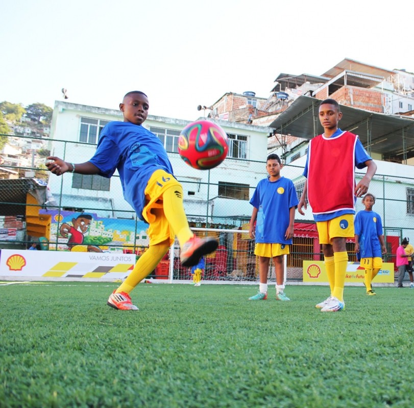 Electricity is generated as children play.