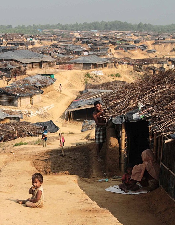 Rohingya refugee camp in Bangladesh, 2017