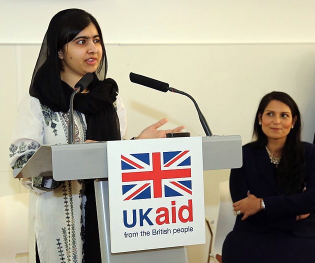 Malala speaking in 2017