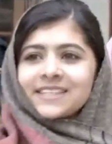 Footage of Malala going to school