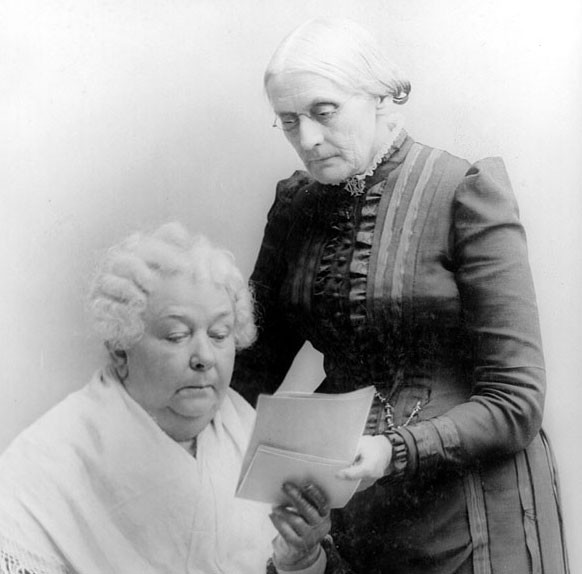 Stanton (seated) with Anthony
