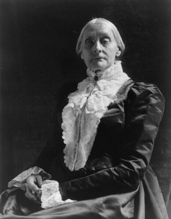 Susan B. Anthony in about 1900