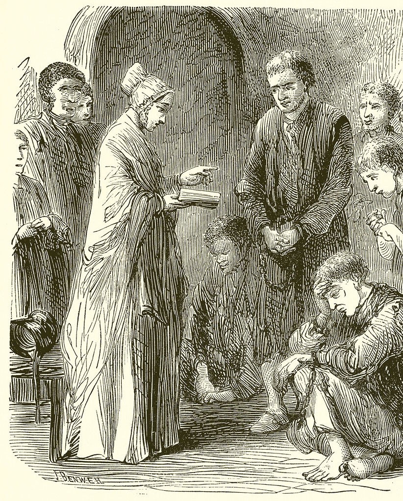 Elizabeth Fry visiting prisoners