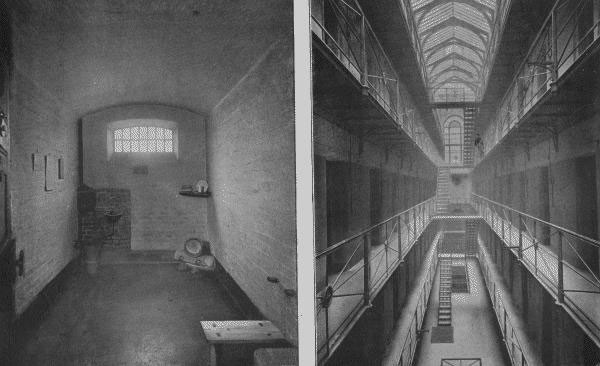 Cell and gallery at Newgate Prison