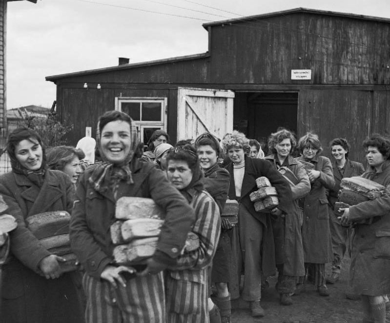 Survivors of the Bergen-Belsen Concentration Camp
