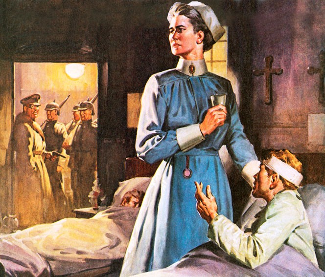 Edith Cavell is arrested