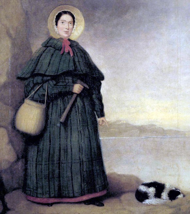 Mary Anning and her dog Tray