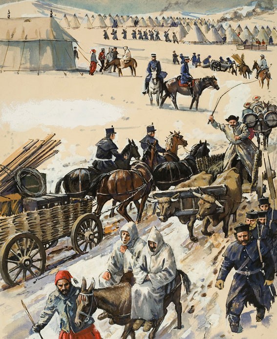 Bitter conditions in the Crimea, November 1854