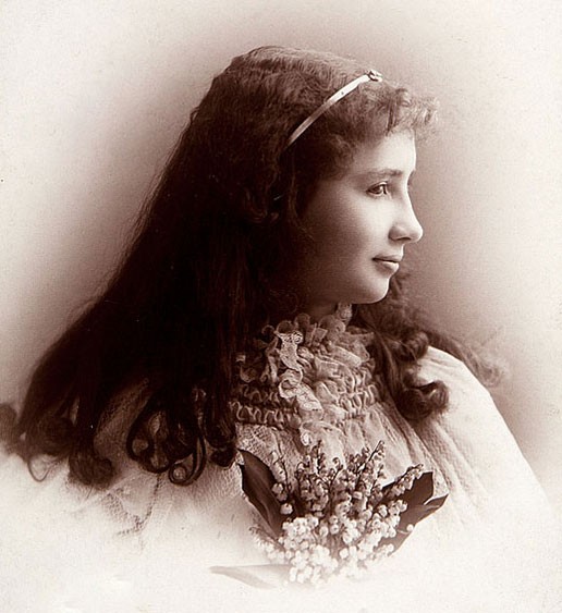 A portrait of Helen Keller, aged 12