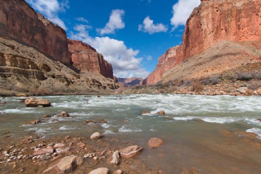 The fast-moving Colorado River