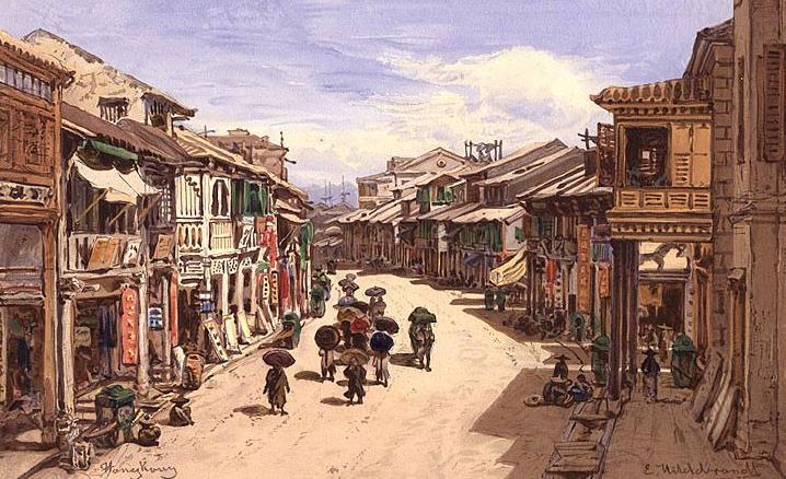 Queen's Road, Hong Kong, in 1865
