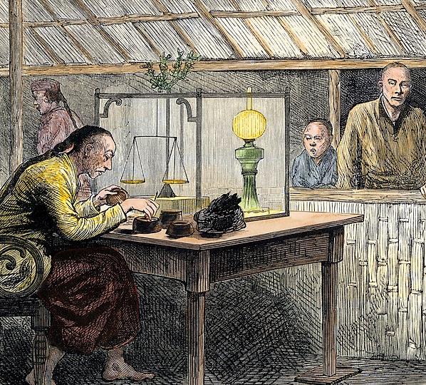 A Chinese opium seller