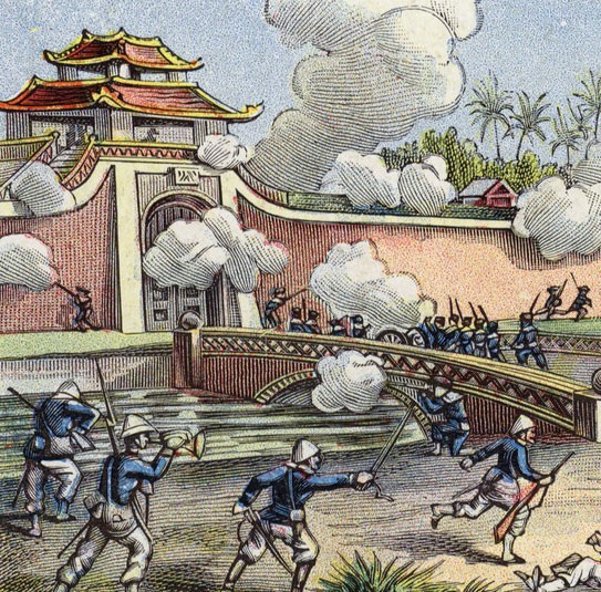 The French capture Hanoi, Vietnam, 1873
