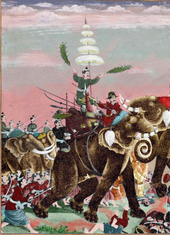 Battle between Burmese and Thai forces