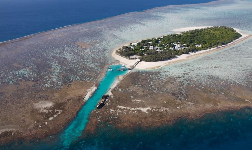 Heron Island, a tourist resort on a cay in the Reef