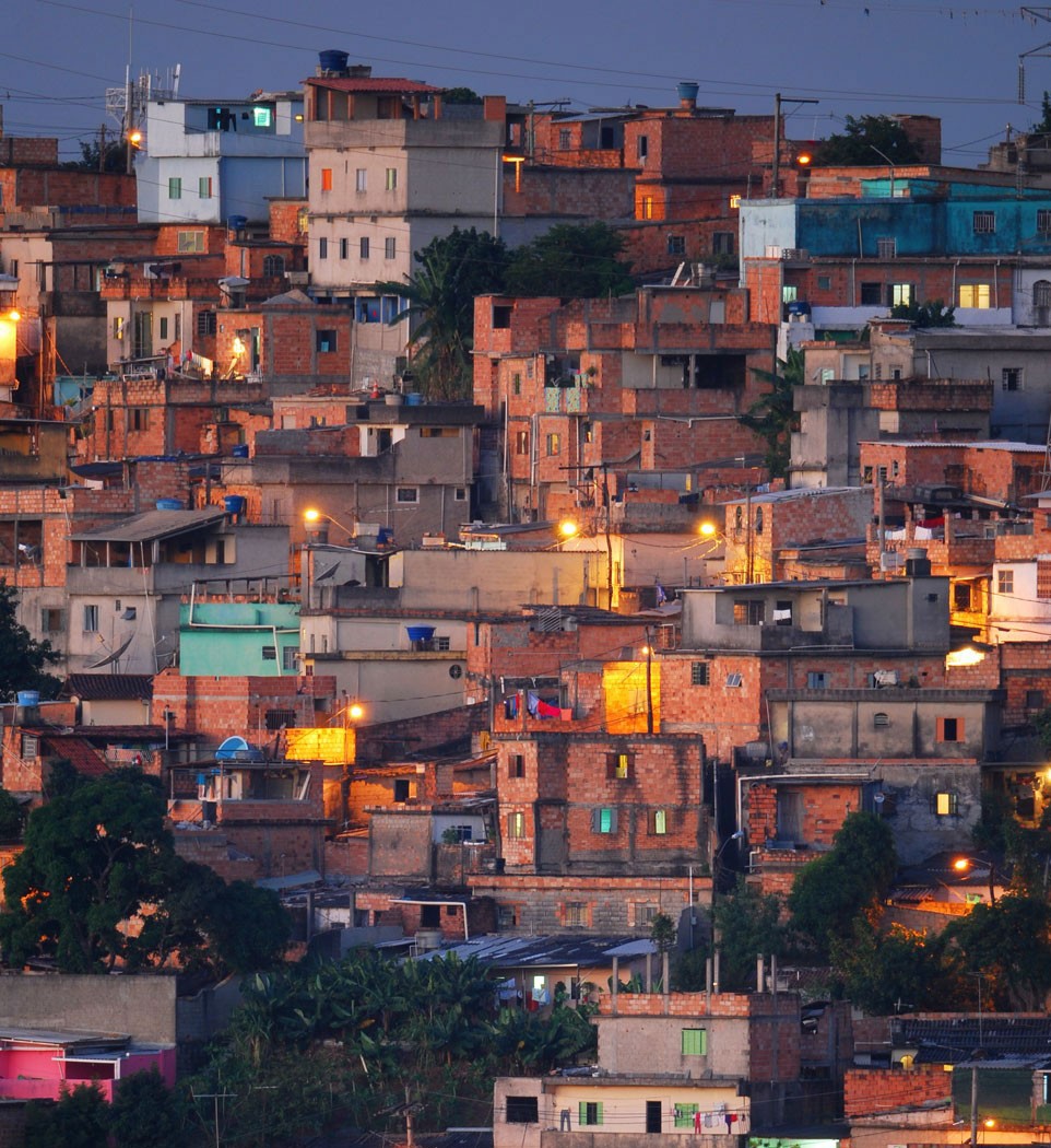 A favela, or shantytown, in Rio de Janeiro