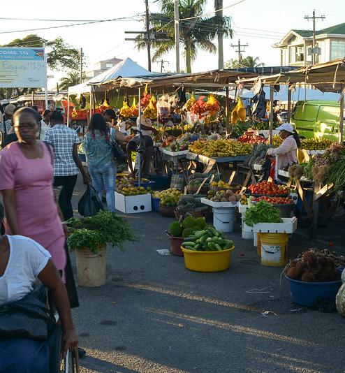 Market in Georgetown, pictured in 2014