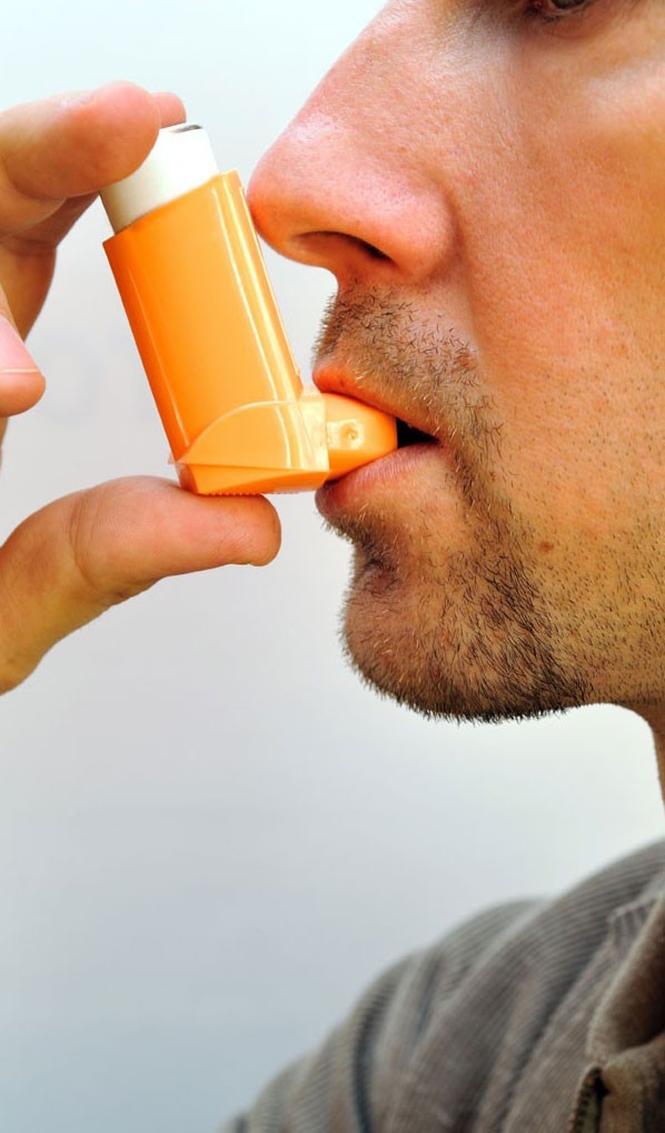 An asthma inhaler