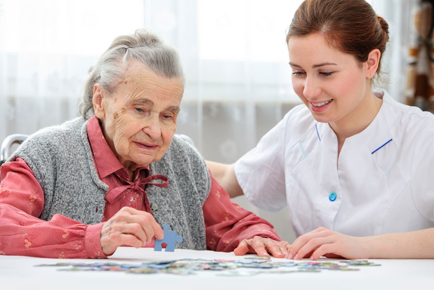 A nurse offers care and support