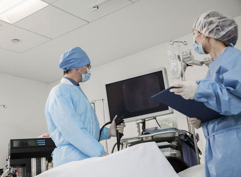 Using an endoscope